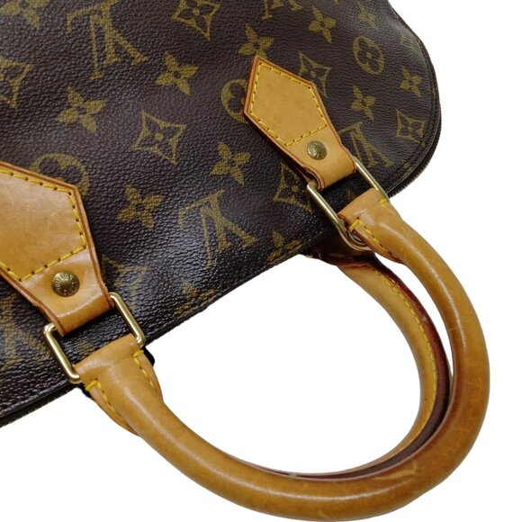 602418AL (S6) Louis Vuitton Satchel Bag Alma Brown Monogram - Picture 3 of 9